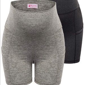 Maternity Yoga Shorts — Over the Belly